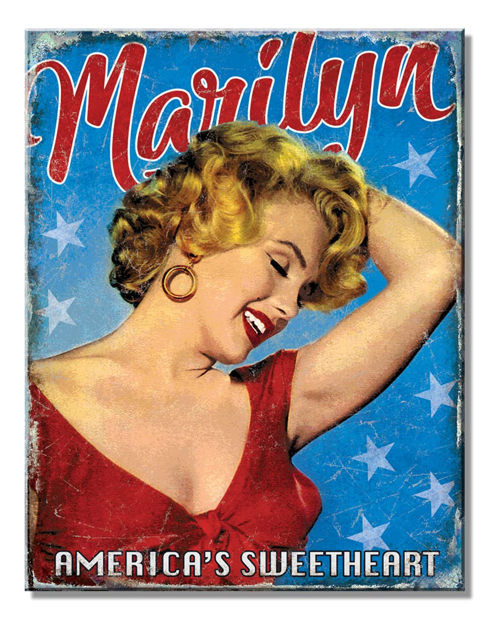 Plaque en étain Marilyn Monroe Desperate Enterprises pour déco vintage