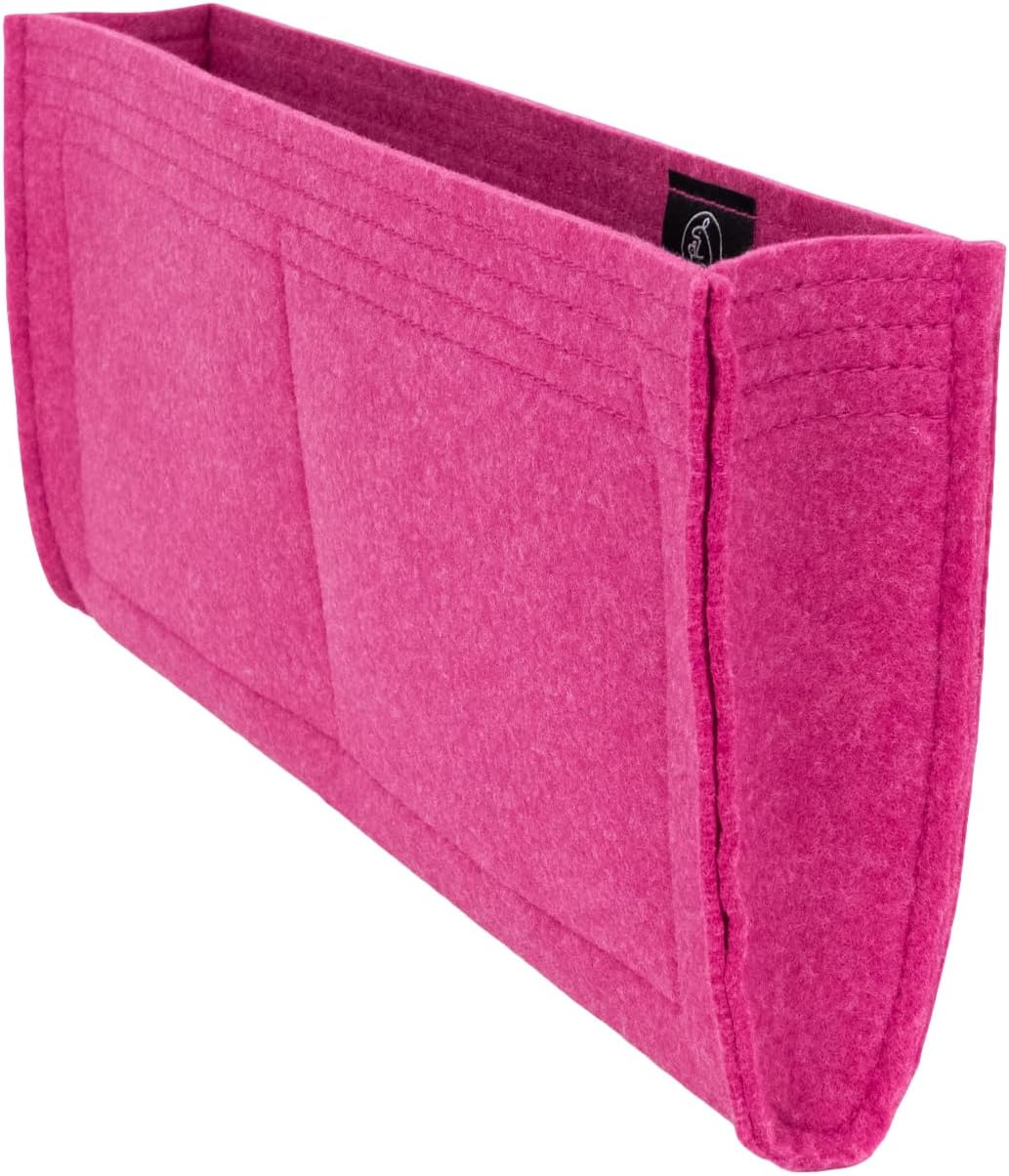 Zoomoni Bag Organizer for Hermes Jige Elan Clutch 29 - Premium Felt Purse Handbag Insert Liner Shaper (Handmade) Soft Structure Support (25 Color Options)
