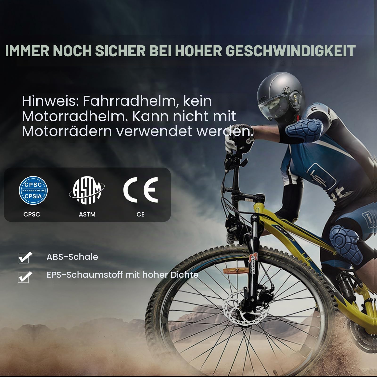 ILM Fahrradhelm für Damen Herren Erwachsene Fahrrad Ski Snowboard Helm mit Abnehmbarem Visier Ohrenschützer ASTM CPSC und CE Z102