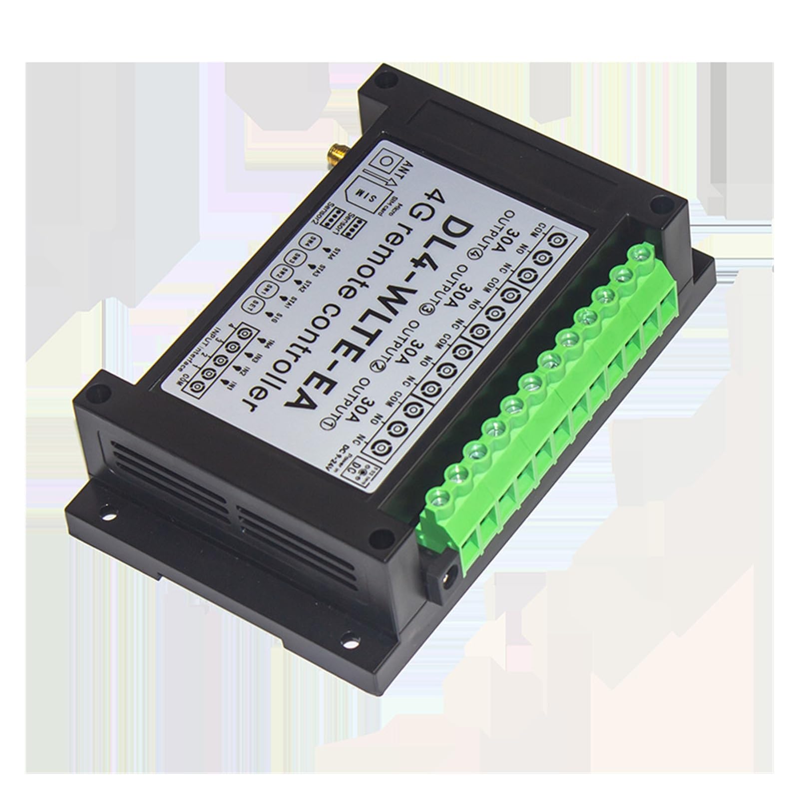 Zestaw do otwierania bramy, Inteligentny GSM 4G LTE 4-kanałowy kontroler DL4 SMS zdalne włączanie/wyłączanie 30A duża moc łącznik przekaźnikowy Monitor temperatury Alarm awarii zasilania(KIT2)