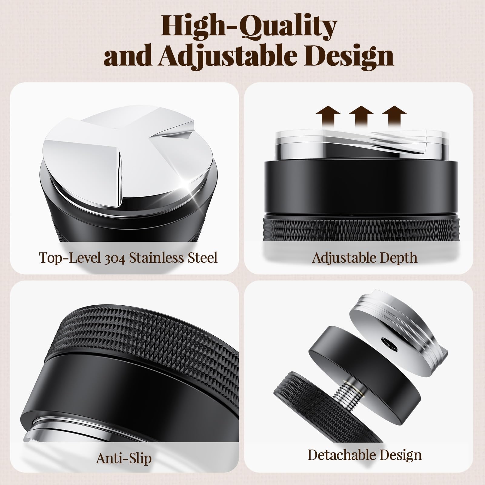 NEUTYPECHIC Dozownik do proszku 51 mm Dystrybutor kawy, ABS