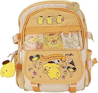 juju Pompompurin Backpack Cute Kawaii Stuff - Kawaii Backpack Anime Backpack - Pompompurin Accessories Cartoon Backpacks - Kawaii Accessories Cute Backpack Cute Bags - Kawaii Bag Cute Backpacks