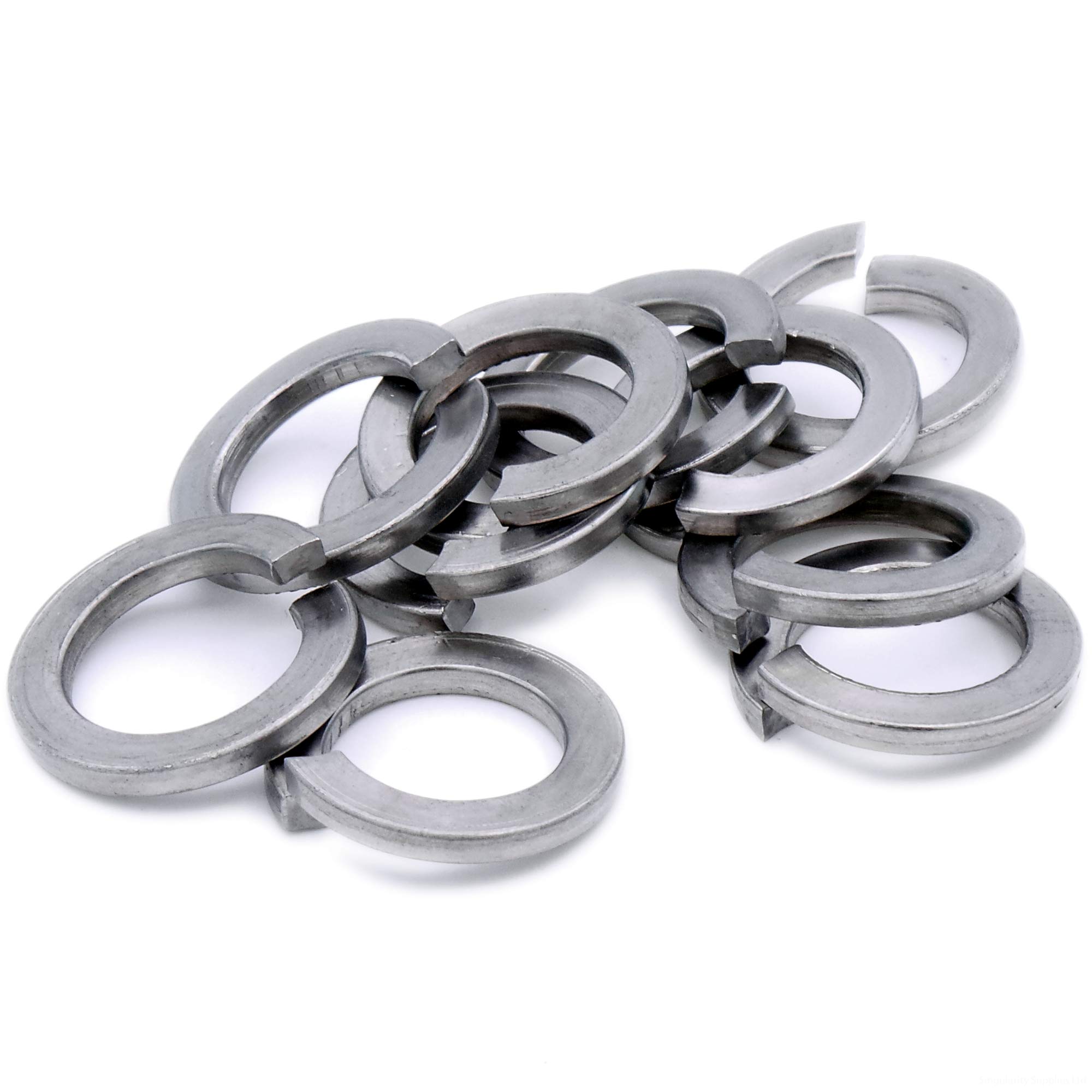 Singularity Supplies M6 (6Mm) Rectangular Spring Split Lock Washer - Stainless Steel (A2) (Pack Of 20)
