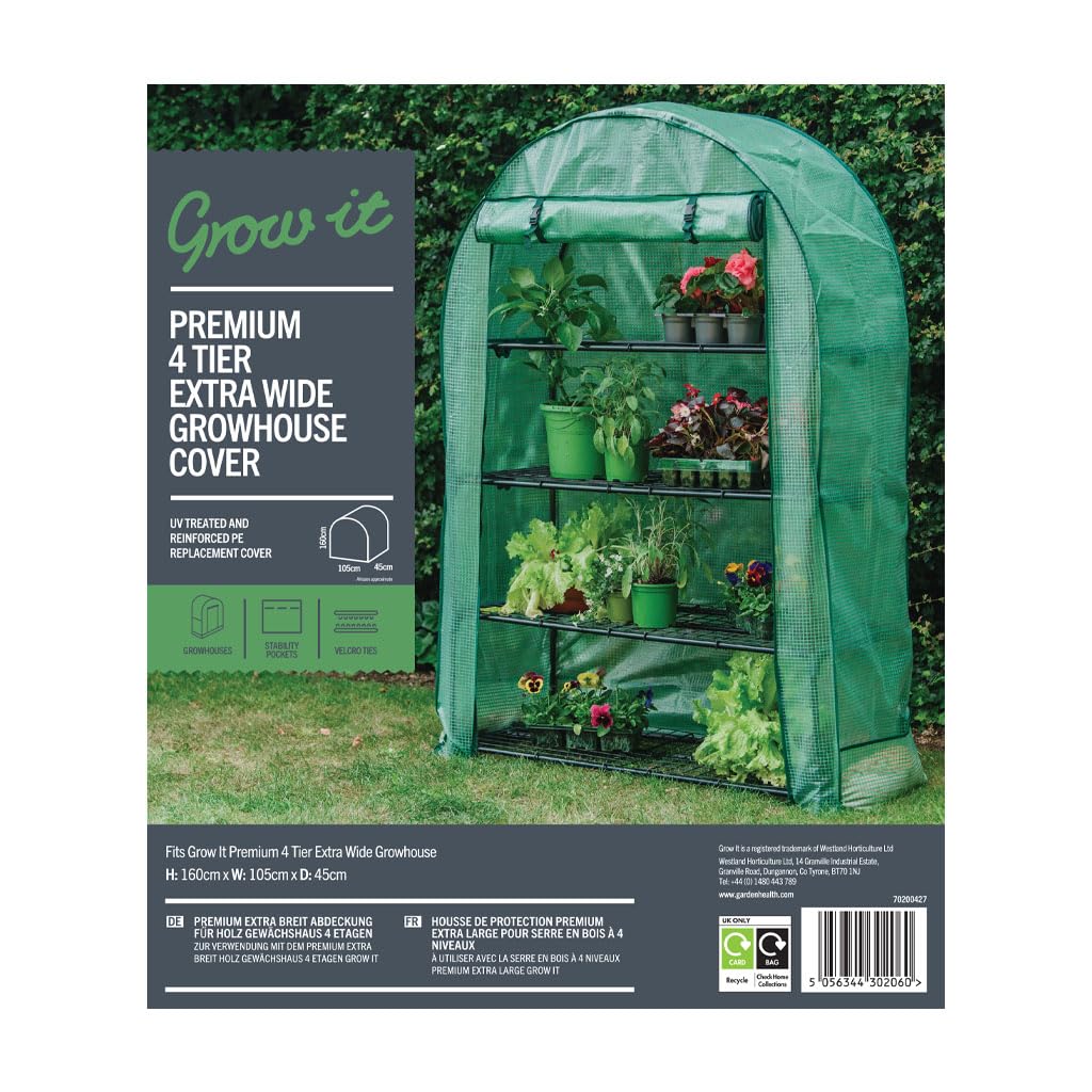 Cubierta de cultivo Grow It GI Premium de 4 niveles con aislamiento térmico