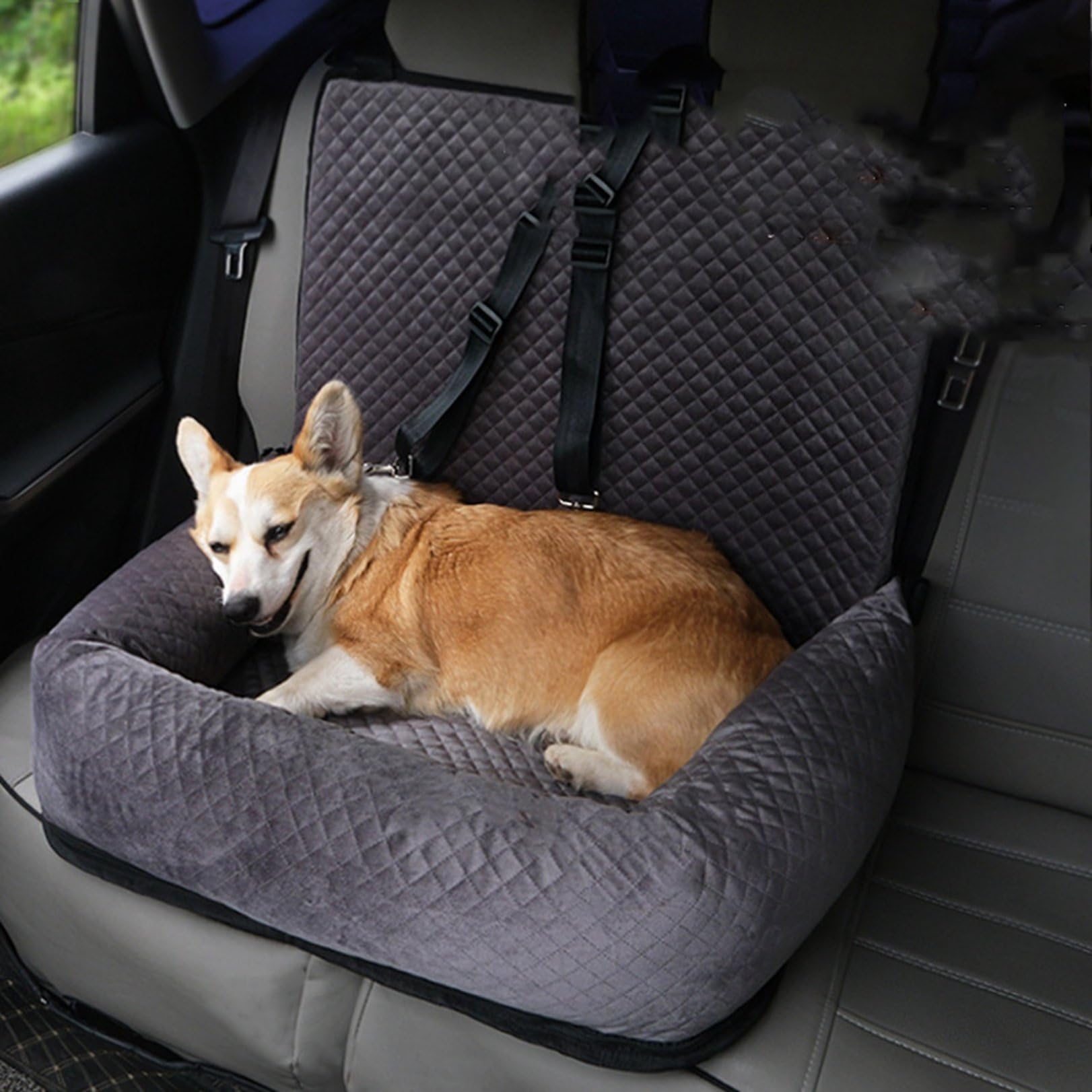 Amazon.co.jp: 車載用ペットシート ペット用ドライブシートボックス 犬