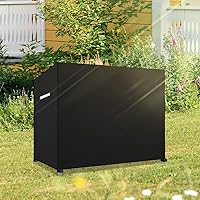 Vista 8 de Funda para columpio al aire libre de 3 plazas triples, impermeable, cubierta de toldo para patio, cubierta de hamaca para columpio, cubierta