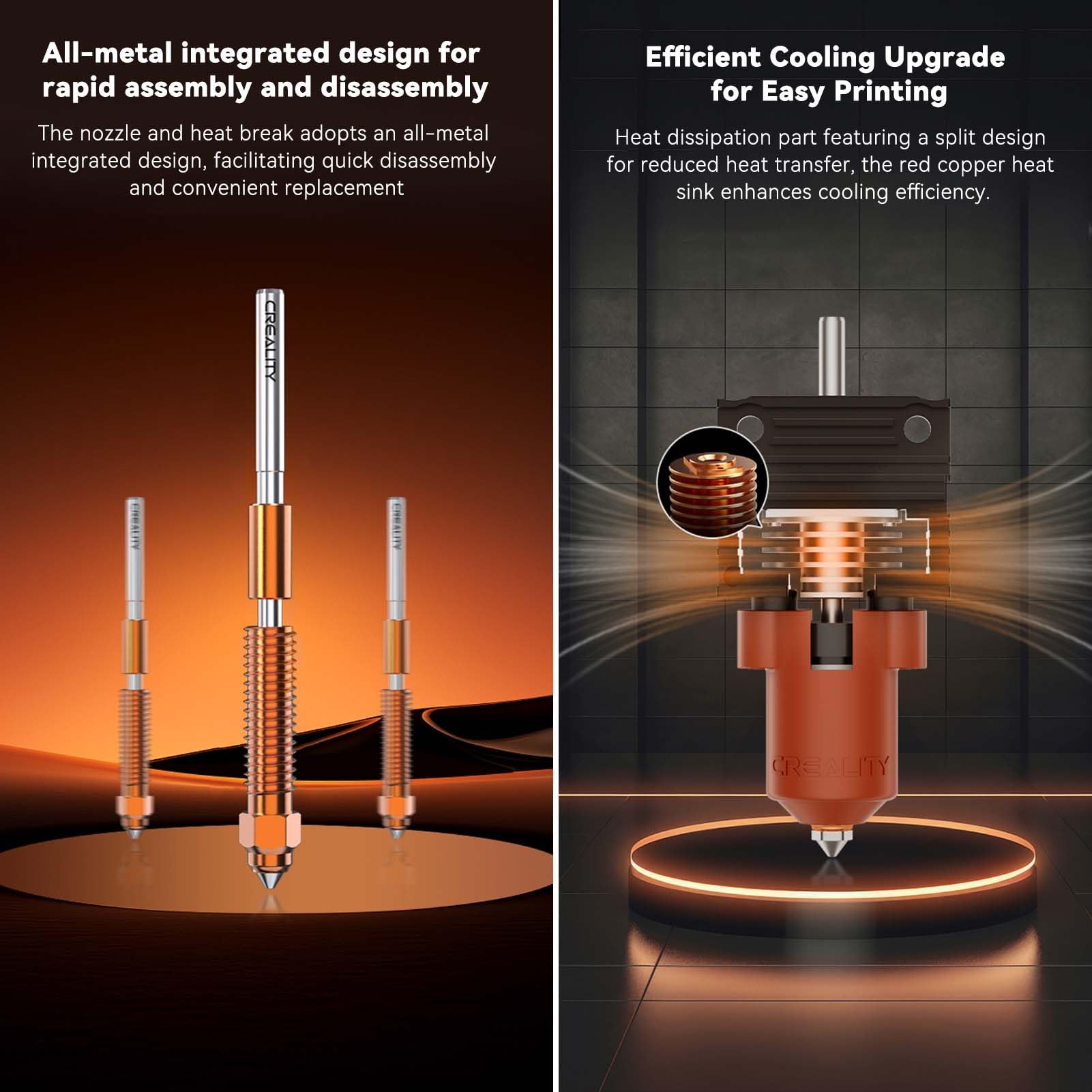 Creality K1 Ceramic Hotend Kit - Unicorn Quick Swap Nozzle
