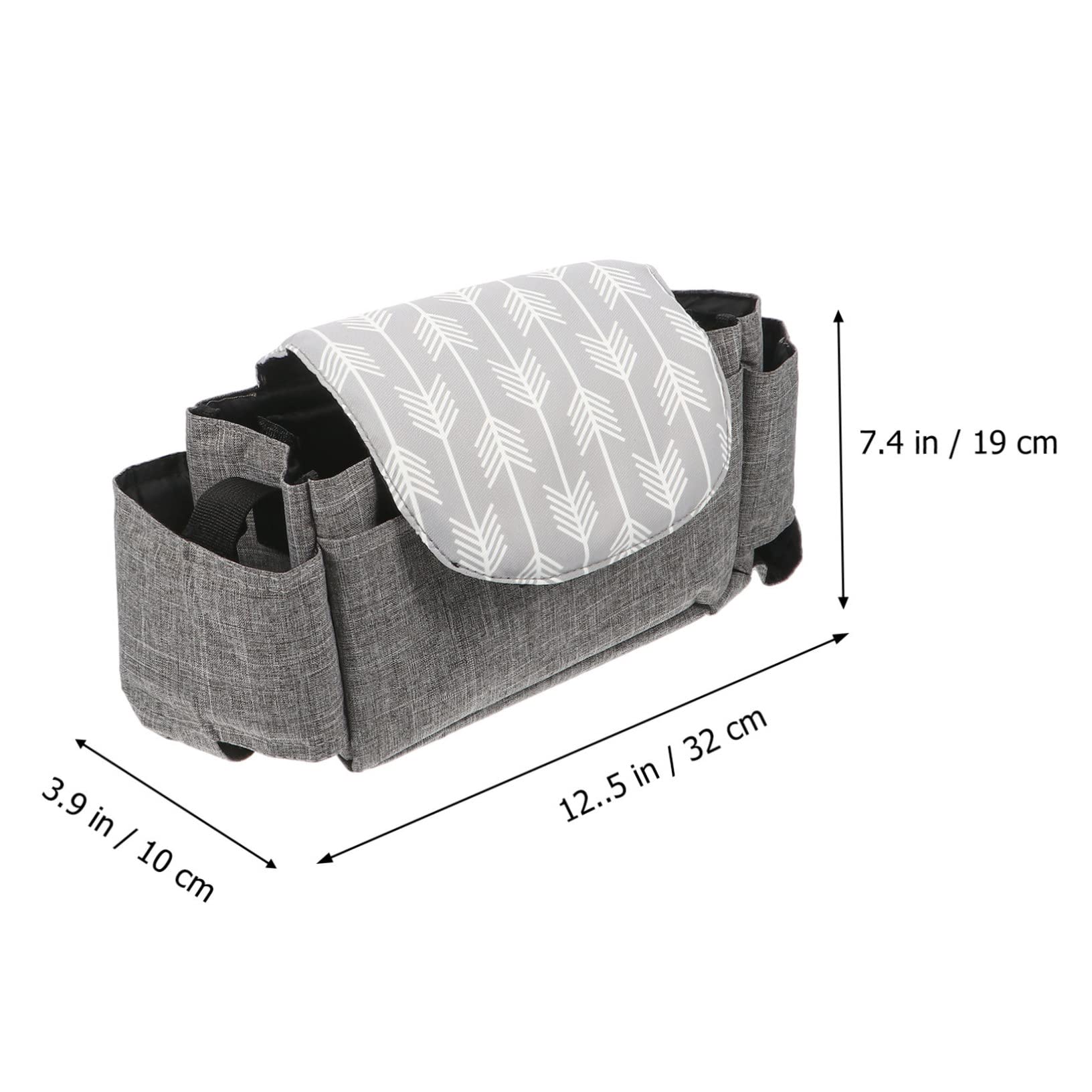 BESPORTBLE 1pc Stroller Organizer Bag with Hanging Strap Durable Supply Pouch for Snacks Wipes Bottles for Outdoor Use and Easy One Hand Operation