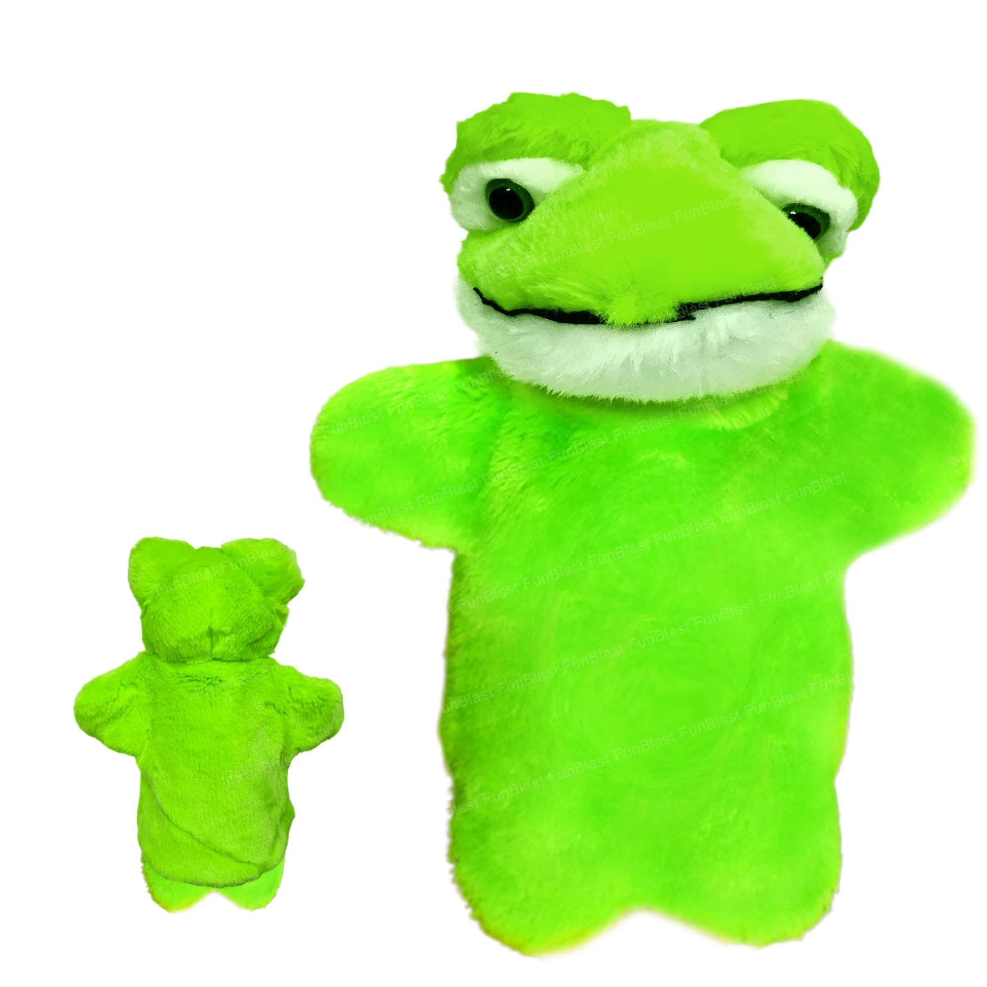 FunBlast Plush Hand Puppets for Kids - Animals Hand Puppet Toys, Soft Hand Puppets for Kids, Story Telling Puppet for Kids, Hand Puppet Toy, Fun Play Learning Toys (Frog)-image-27