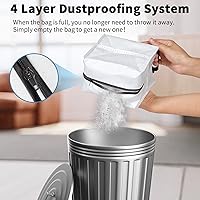 Vista 3 de Bolsas de vacío reutilizables para todos los iRobot Roomba I & S & J Series Clean Base, paquete de 3, cremallera