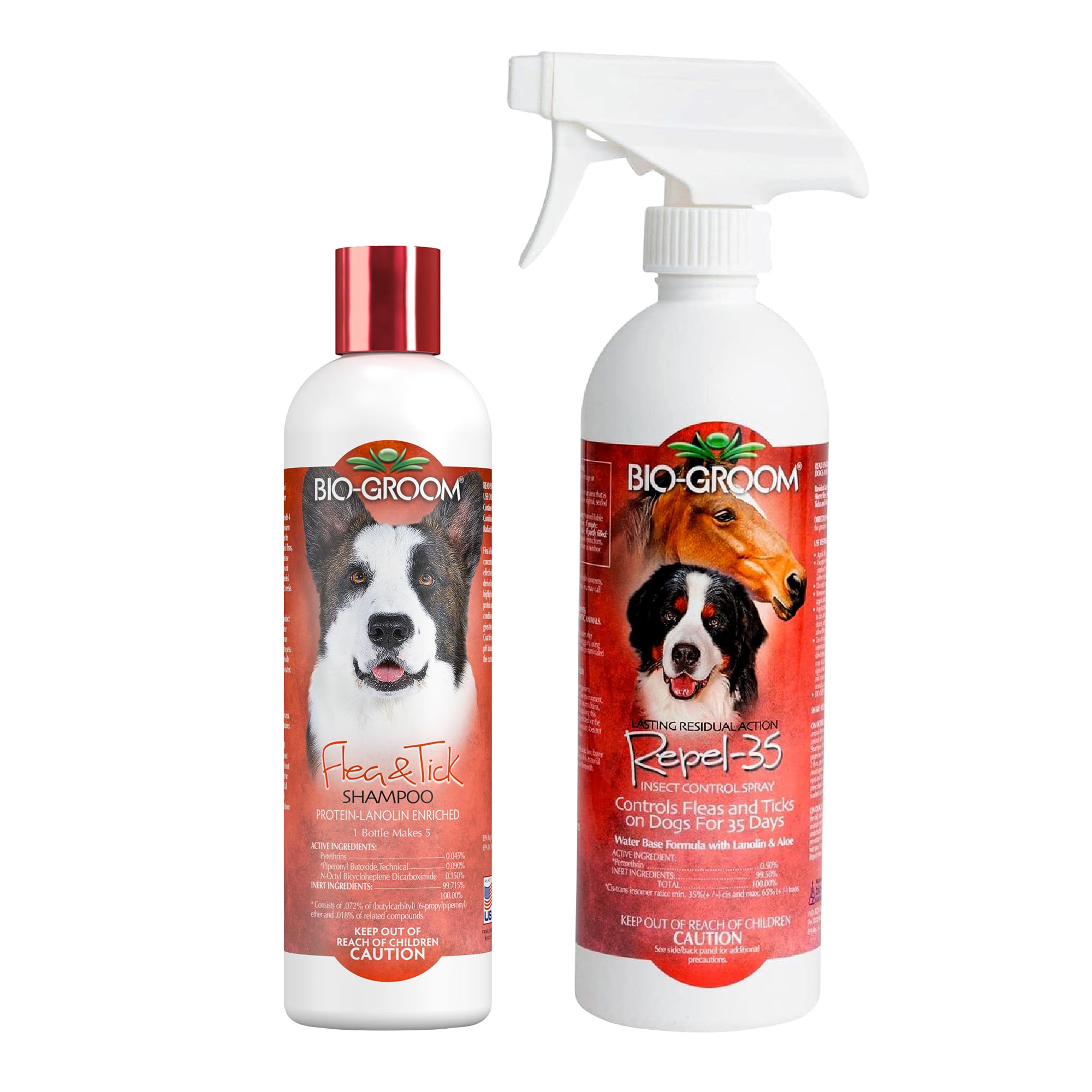 Bio-Groom Flea & Tick Dog Shampoo & Repel 35 Spray