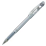 Pentel Arts Slicci 0.8mm Needle Tip, Medium Gel Pen, Silver Metallic Ink (BG208-Z), 12 Pack – view 3