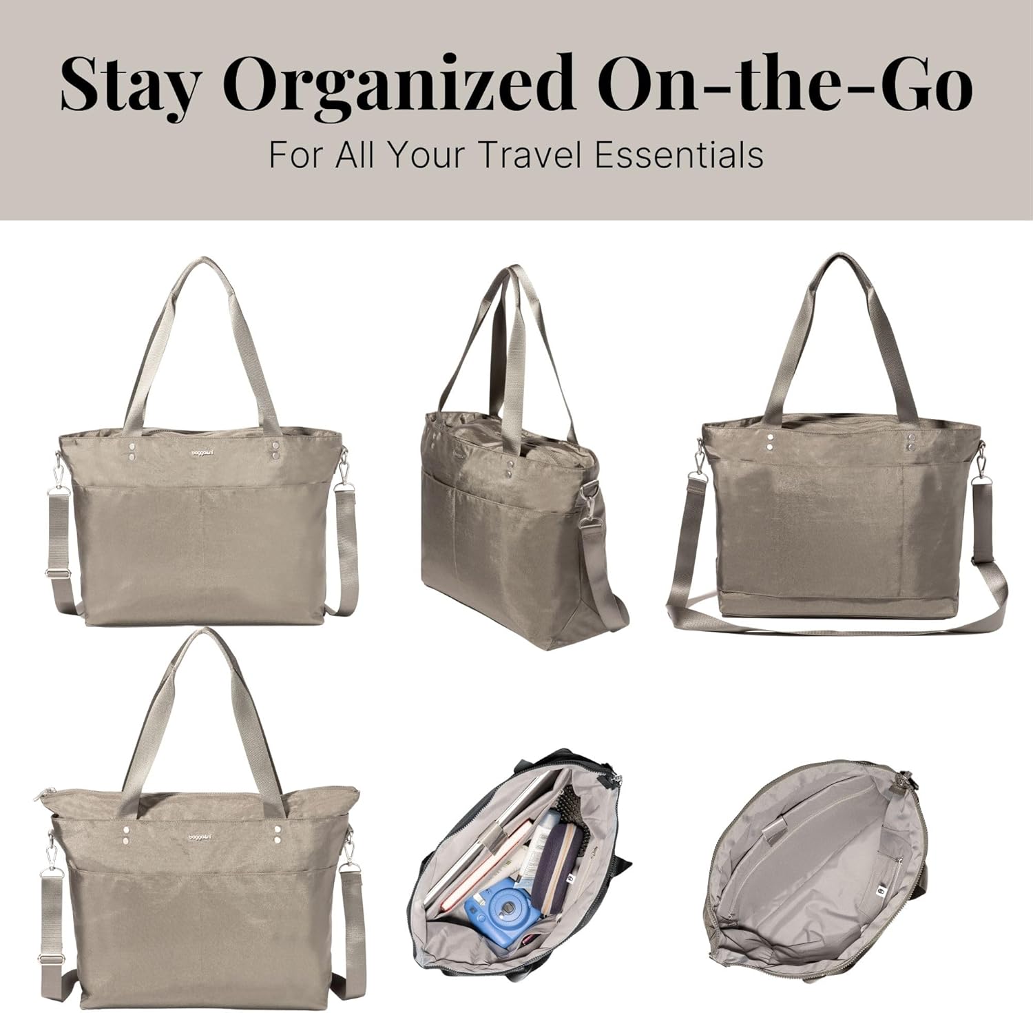 Baggallini Womens Carryall Laptop Tote