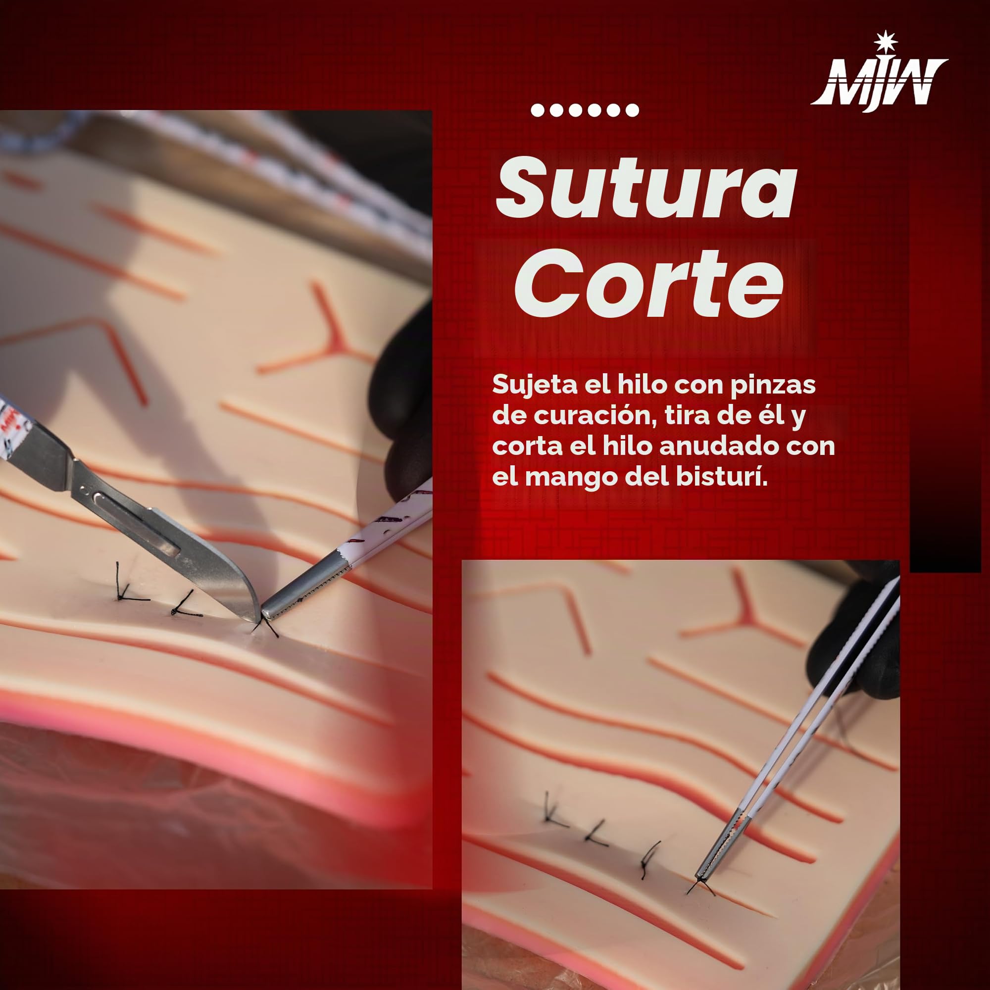 Kit de sutura de odontología e implantes en Dientes de Goma Blanda, Color Rosa, Modelo de sutura de periodontitis y Modelo de sutura de Dientes y encías, para Uso de práctica y Entrenamiento