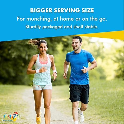 Miniatura 5 de Feel Festive - Paquete múltiple de 12 granos de garbanzo con queso nacho y garbanzo, crujientes y equilibrados sin macro nueces, sin OMG, veganos