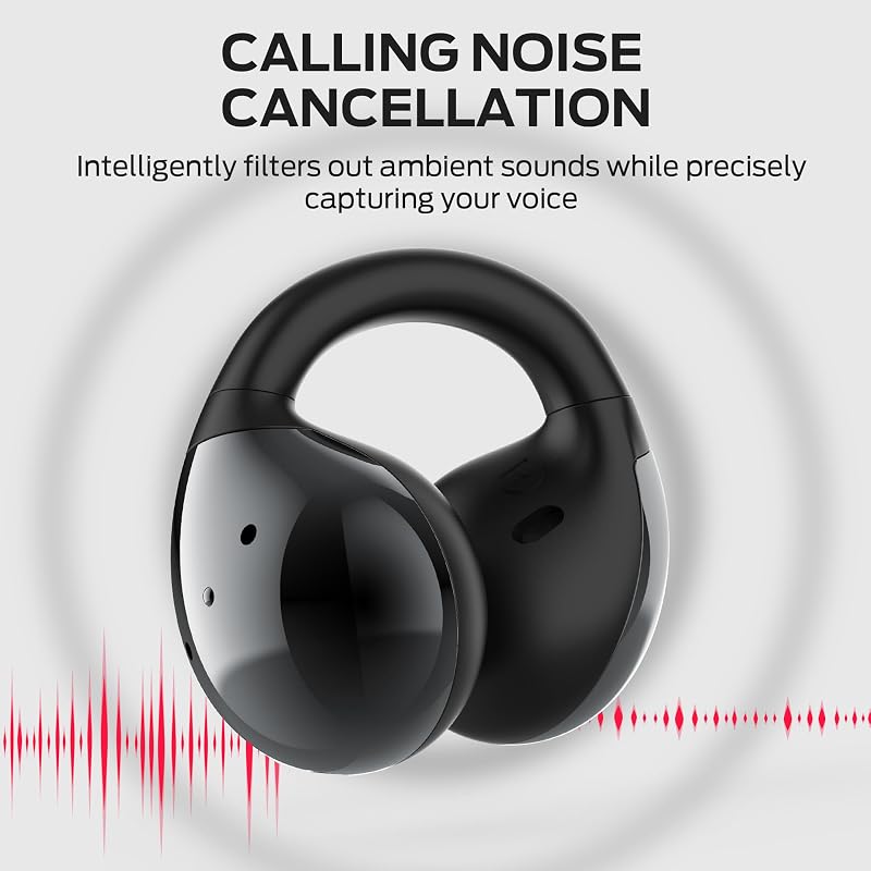 Monster Open Ear AC600 Headphones, Bluetooth 5.4 Wireless Earbuds with HiFi Stereo, Clip-On Earbuds with ENC Clear Call, 21H Playtime, IPX6 Waterproof Wireless Headphones for Sports Exercise Outdoor image 5