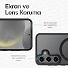 Ultra Strong Shockproof Soft Silicone Mat Case with Metal Alloy Lens Frame and Metal Keypad Compatible with Symple Series Magsafe for Teknoft Samsung Galaxy S24