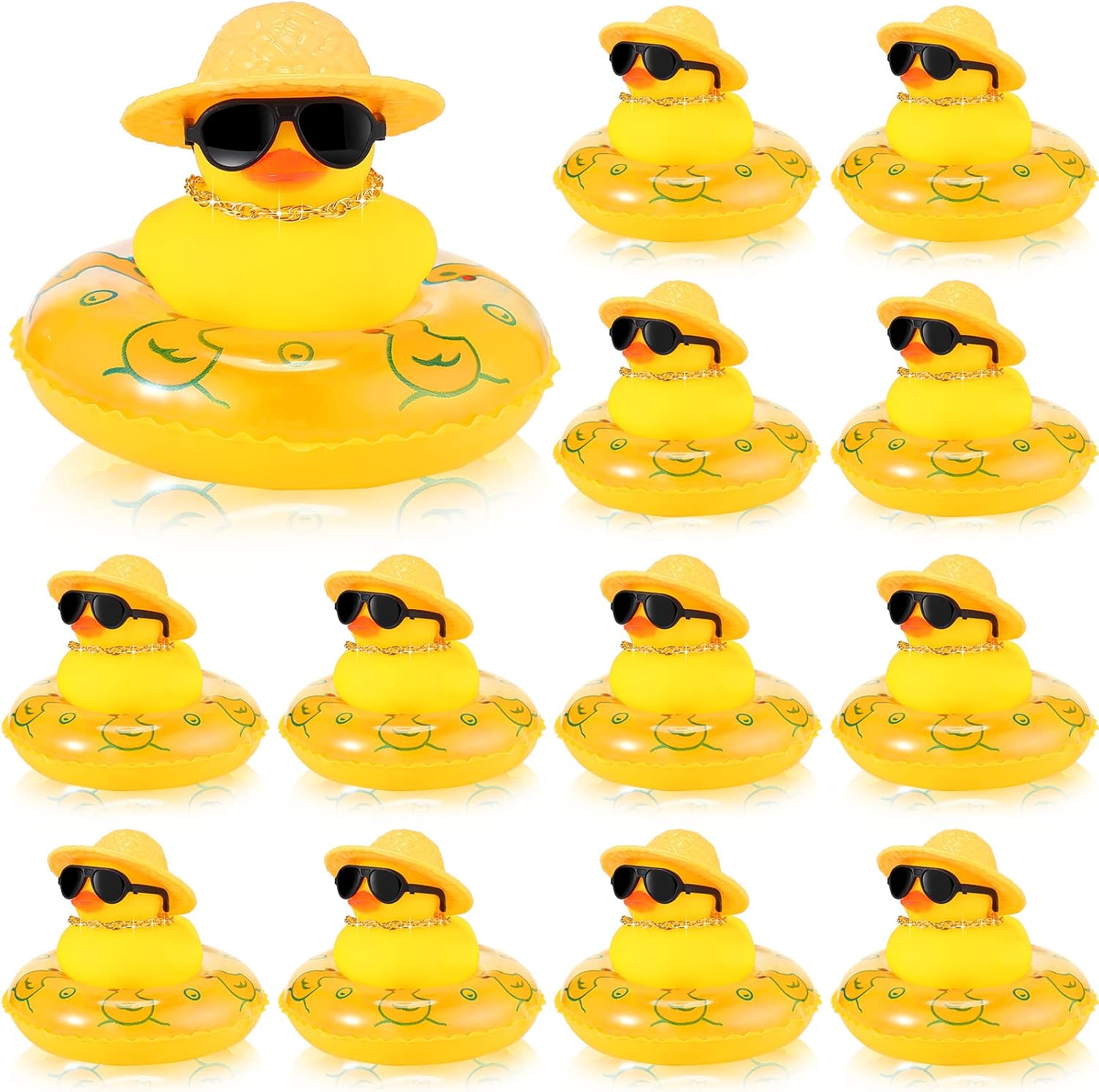Amazon.com: Rubber Ducks for Dashboard of Car Yellow Duck Car Dashboard ...
