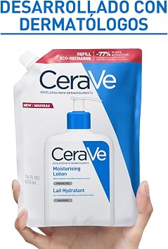 CeraVe, Moisturizing Lotion, Dry and Very Dry Body Skin, Refill, 16 fl oz