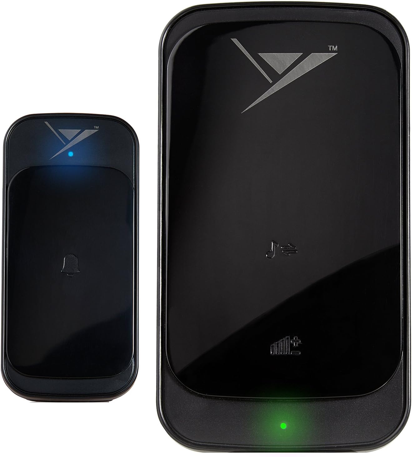 Stellx Portable Wireless Doorbell, Waterproof Durable Touch Panel - Black