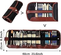 Vista 4 de S & E TEACHER'S EDITION 43 piezas de herramientas de cerámica y arcilla para esculpir, juego de herramientas de tallado de arcilla cerámica de doble