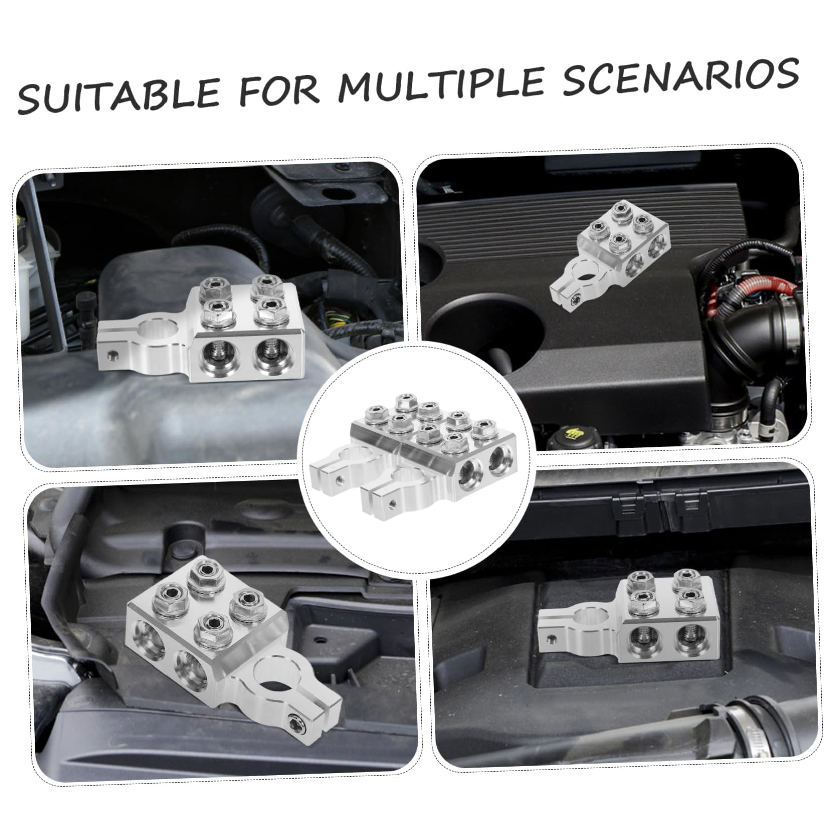 Zerodeko Interrupteur de Déconnexion de Batterie 1 Paire Compatible Véhicules Construction Solide Accessoire de Voiture Coupe-Circuit Sécurité Électrique