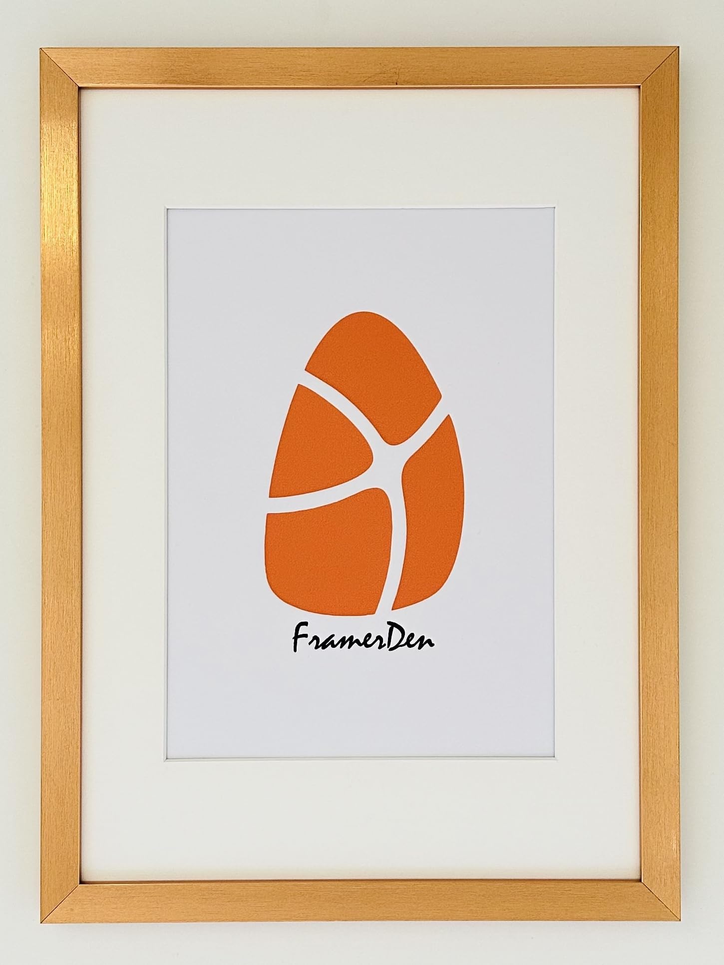 FramerDen® Copper A4 Mount for A5 Rainbow Colours Poster Picture Frame Fits 21x14.85cm Size Poster Photo Artwork Print, Portrait & Landscape Wall Mountable & Tabletop, Perspex Front & MDF Backing
