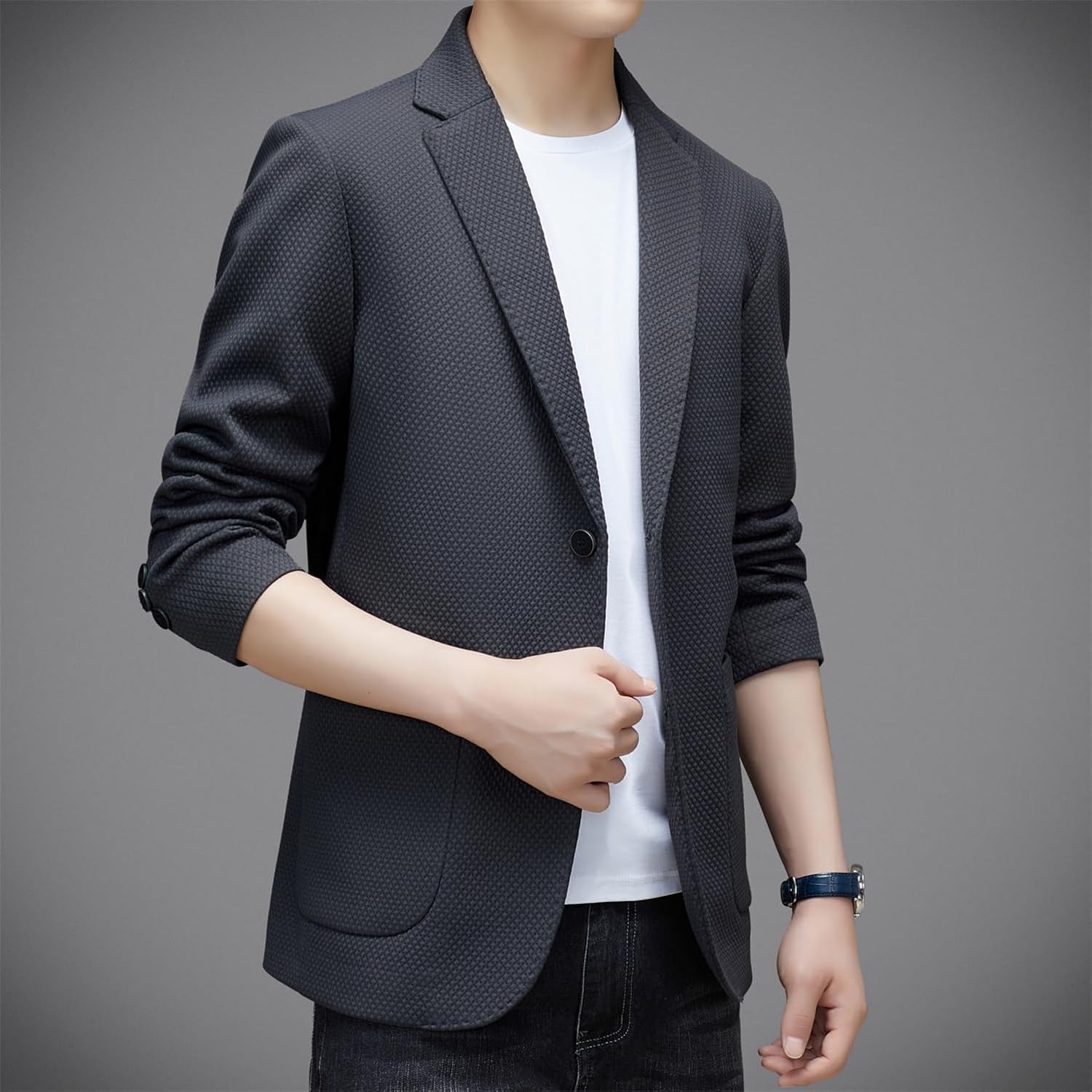 良好！ダーバン製kent&curwenチョークストライプウールチェスターコートM ダーバン製kent&curwen チョークストライプ ウールチェスターコート M