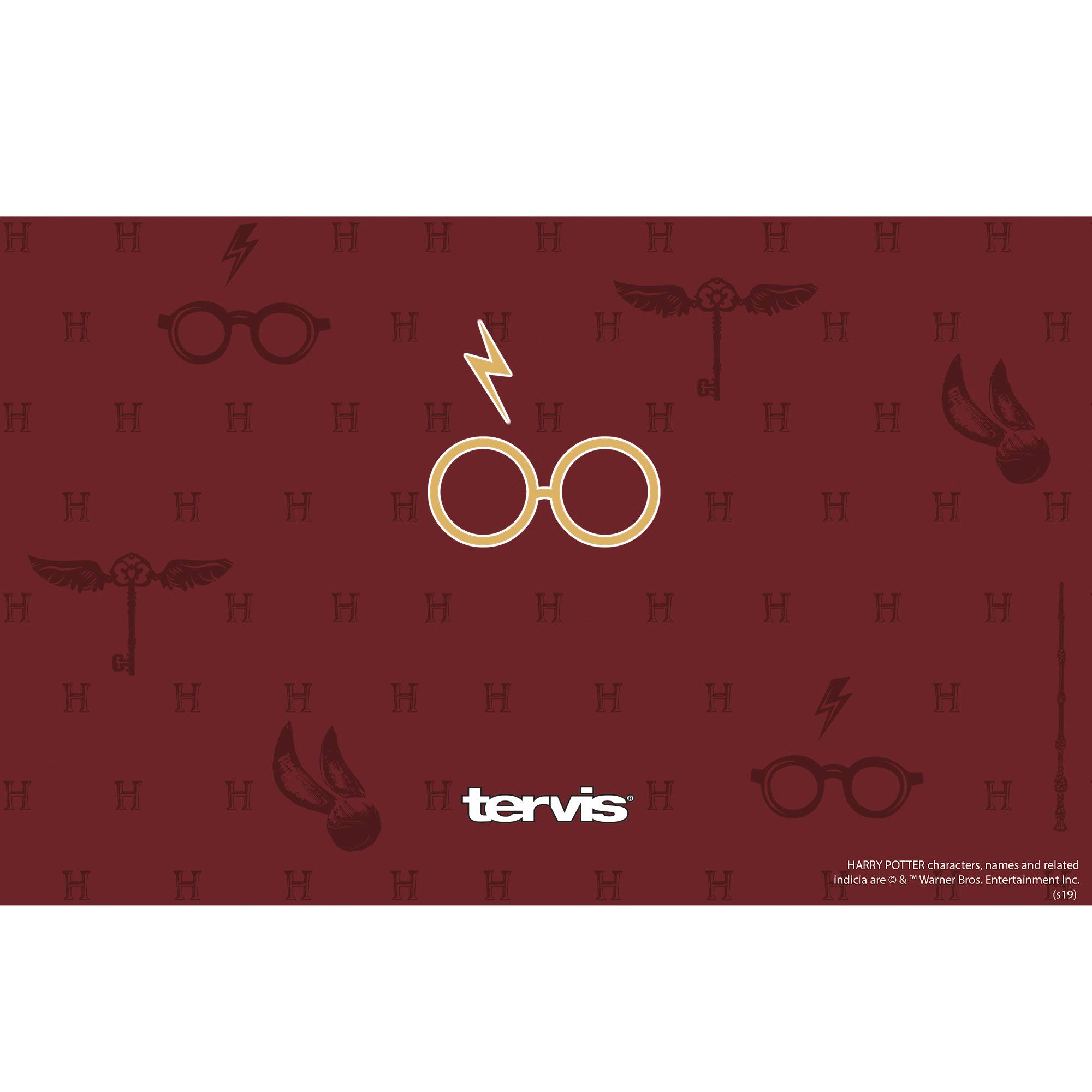 Amazon.com | Tervis Harry Potter - Maroon and Gold Glasses Triple Walled Insulated  Tumbler Travel Cup Keeps Drinks Cold & Hot, 20oz Legacy, Stainless Steel, 1  Count (Pack of 1): Tumblers & Water Glasses
