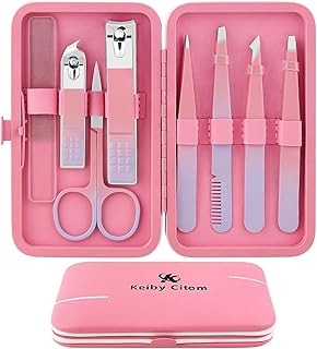 Tweezers Set for Facial Hair Removal Women, 8Pcs Precision Eyebrow Tweez...