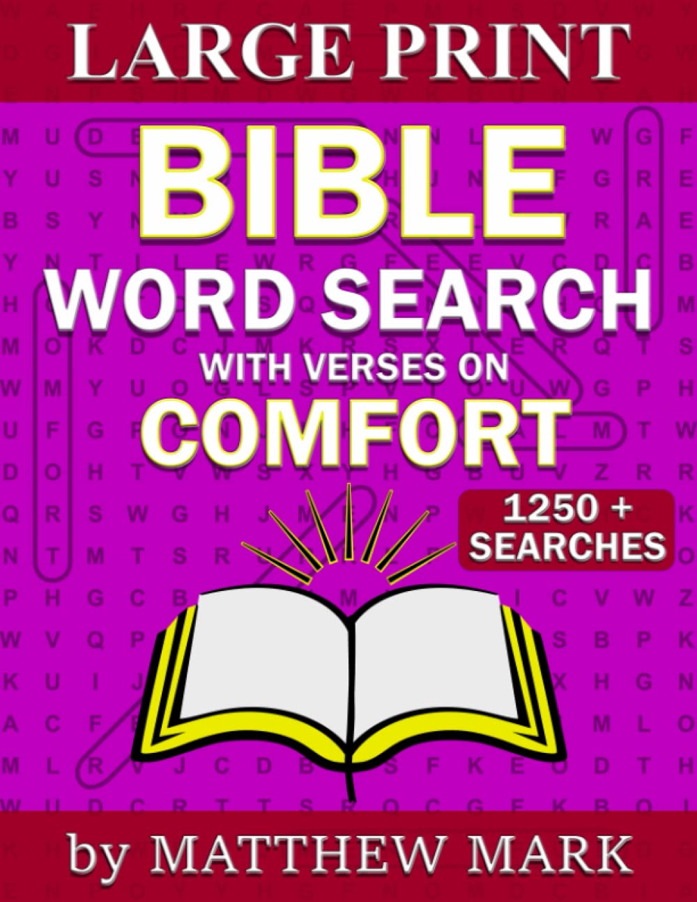Large Print Bible Word Search – with Verses on Comfort (Large Print Bible Word Searches)