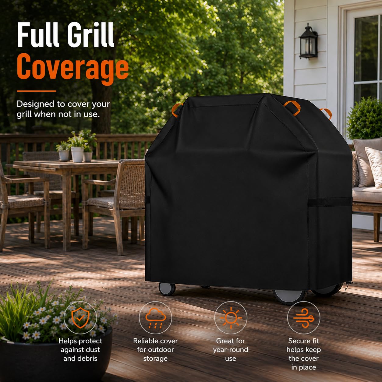 Housse de Barbecue pour SOMAGIC Brasero de Cuisson / 300907 2024–Present*, Housse de Protection Barbecue en Tissu Oxford pour Grill d'Extérieur, Protection Tous Temps et Anti-Poussière