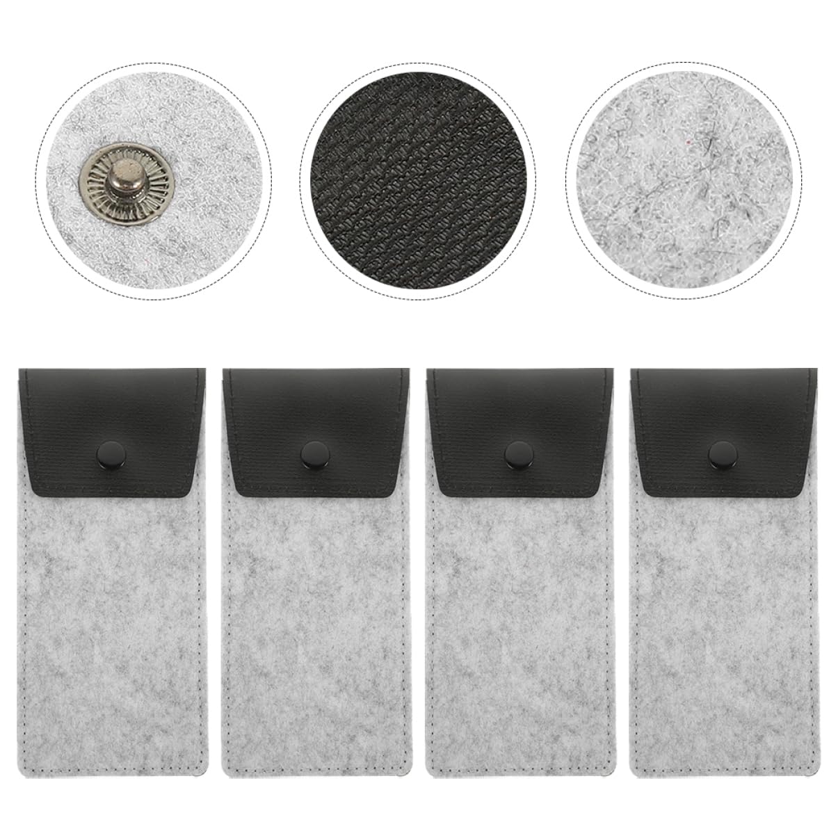 Astuccio in Feltro Portamonete Netto Custodia Per Occhiali Pappagallino Esposizione Di Occhiali Forniture Regolabile Fibbie Lega Di Alluminio Light Grey