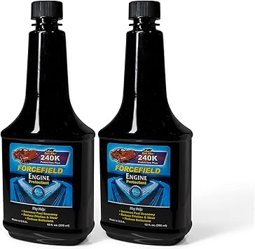Forcefield Engine Protectant - Synthetic Engine Treatment for Gas, Diesel & Alternative Fuel Vehicles - Enhances Performance & Lubrication - Oil & Fuel Restoration Additive - 2 Pack 355 ml