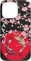 Vista 10 de koi Fish Ying yang,Japanese Flag Japan - Cherry Blossom Case for iPhone 17