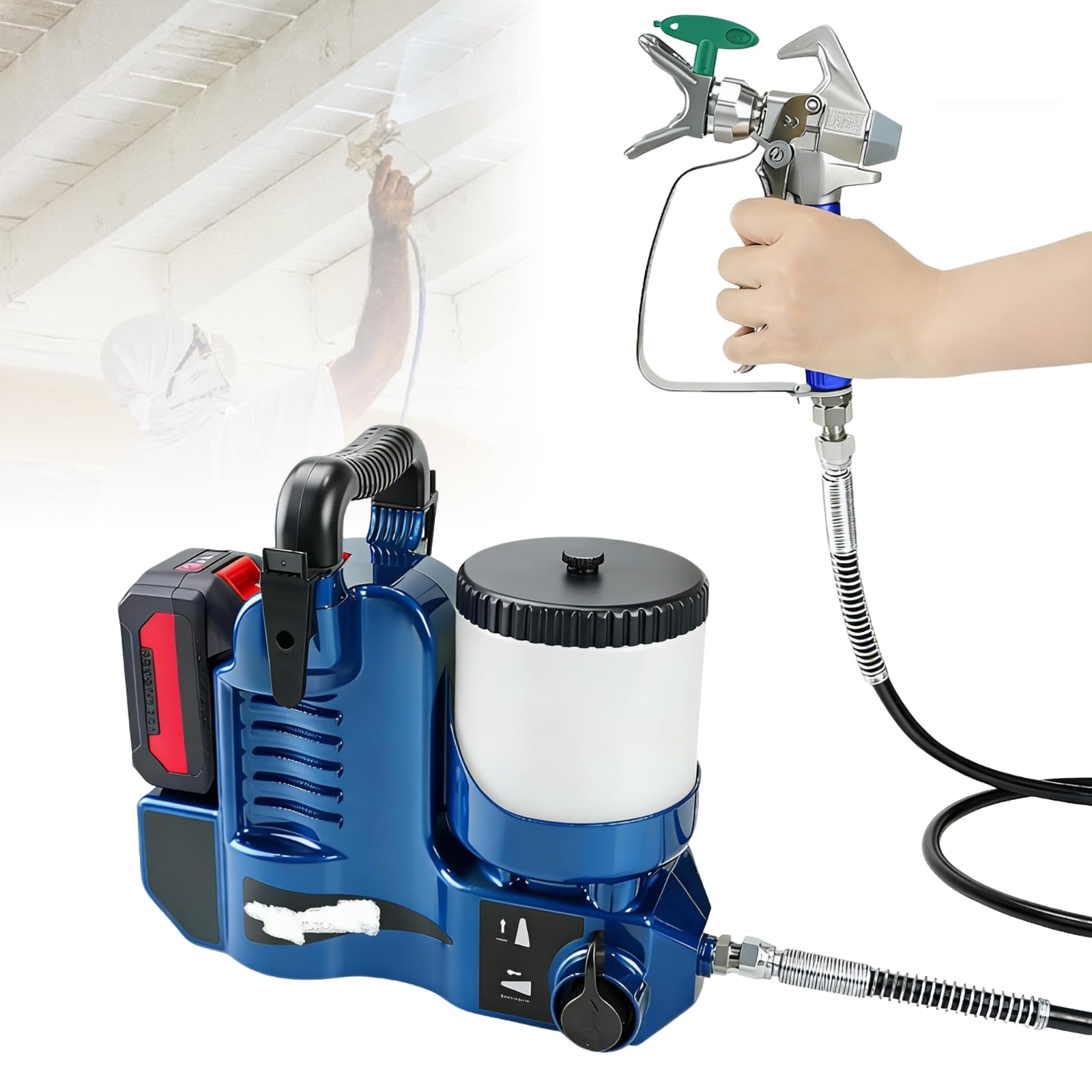 Máquina de pintura en aerosol inalámbrica para renovar tu hogar fácilmente
