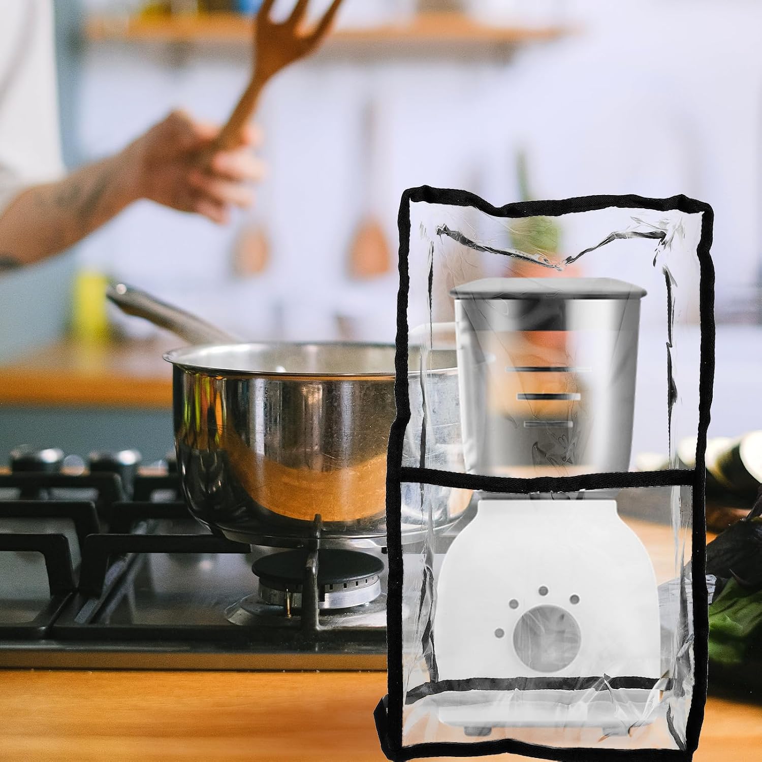 GANAZONO Protective Lightweight Pvc Kitchen Appliance Cover for Household Stand Mixer Mixer Protection Cover with Fashionable Chic Design for Kitchen Supplies