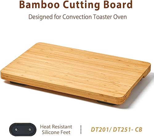 Miniatura 2 de Tabla de cortar para horno tostador de convección, compatible con freidora de aire Ninja DT201/DT251 Foodi, con patas de silicona antideslizantes