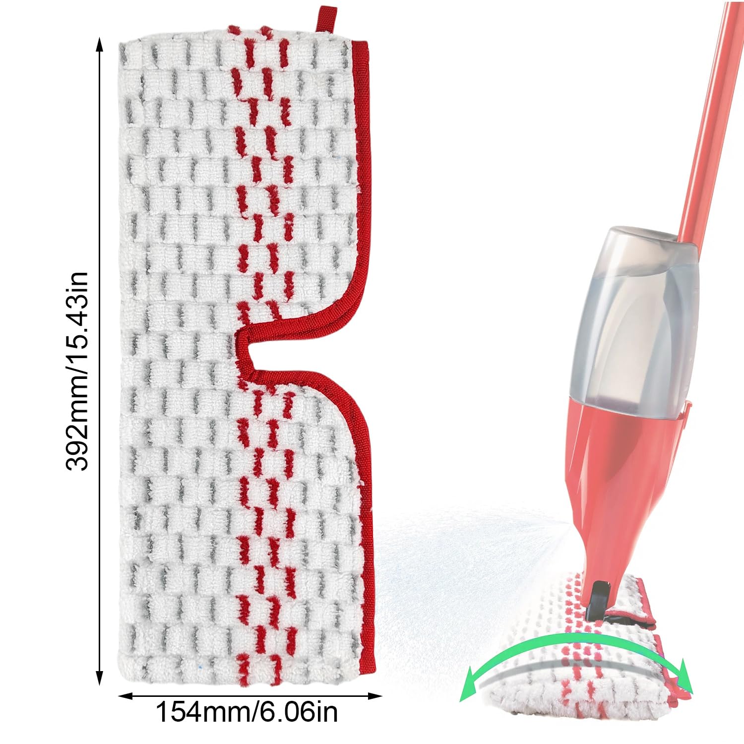 4x Mikrofaser Wischpad Für Vileda H2Pro - Ersatzbezüge Für Bodenwischer