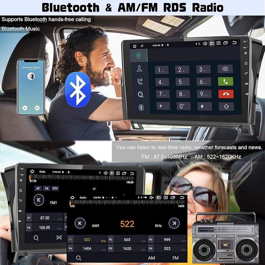 Apple - ヤー For Toyota 2000-2006 Tundra, 01-07 Sequoia CarPlay Android