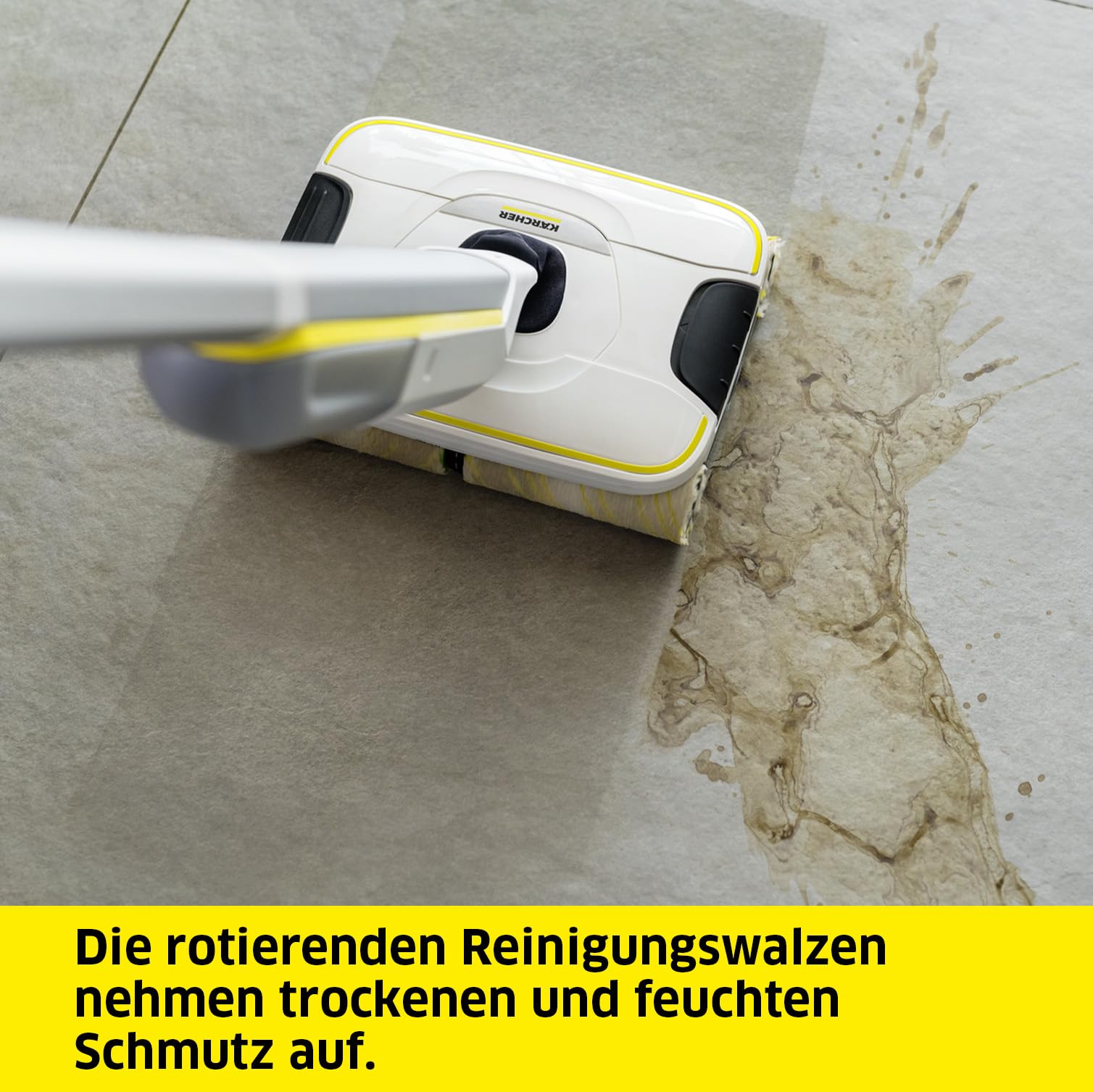 KÄRCHER Hartbodenreiniger FC 8 Smart Signature Line, kabelloser Bodenreiniger mit 4 rotierenden Mikrofaserwalzen, mit App, Akkulaufzeit: ca. 60 min, Flächenleistung pro Akkuladung: ca. 230 m²