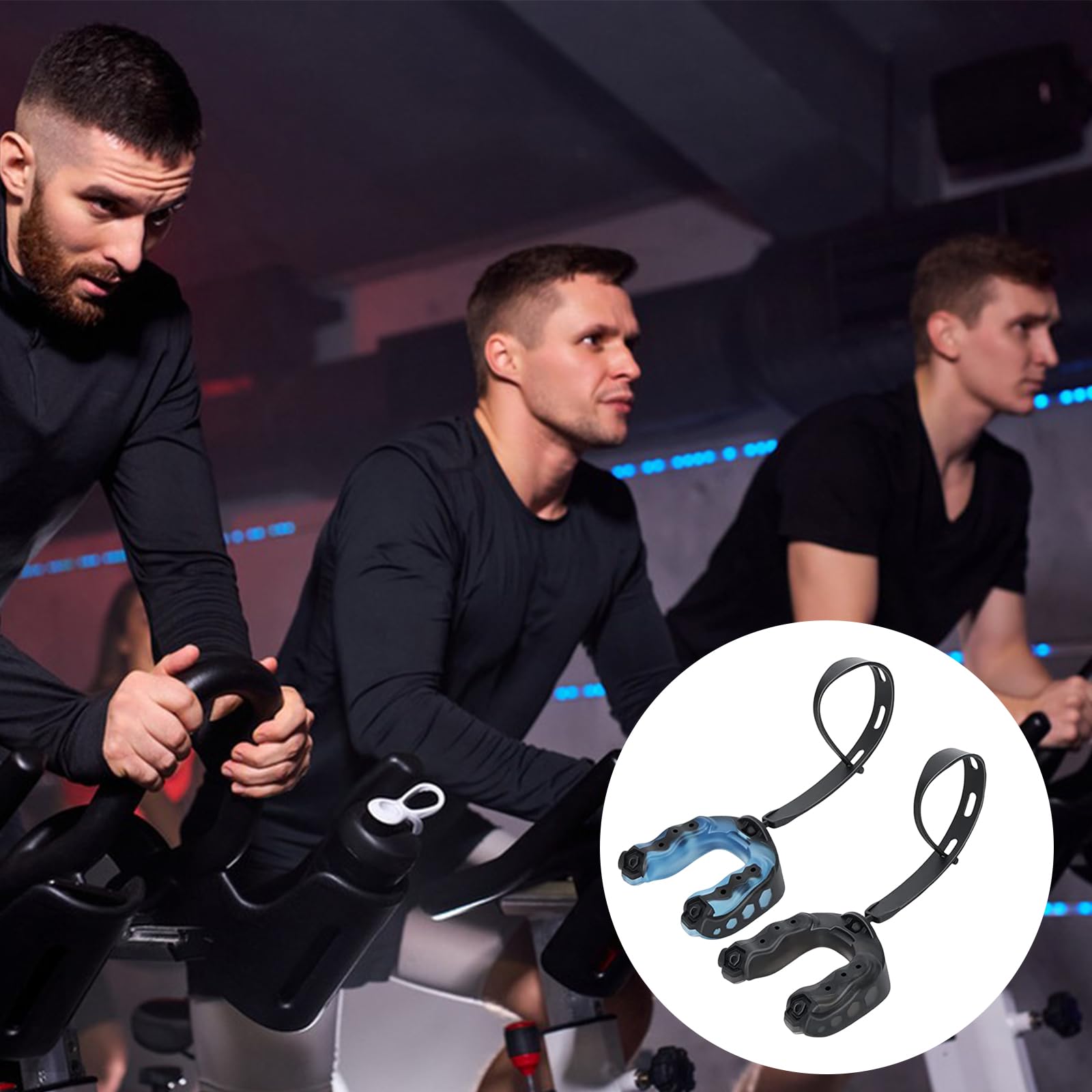 Paradenti Sportivo EVA - Per Football, Arti Marziali, Boxe | Con Scatola Igienica | Regolabile Ad Acqua Calda - Foto 5