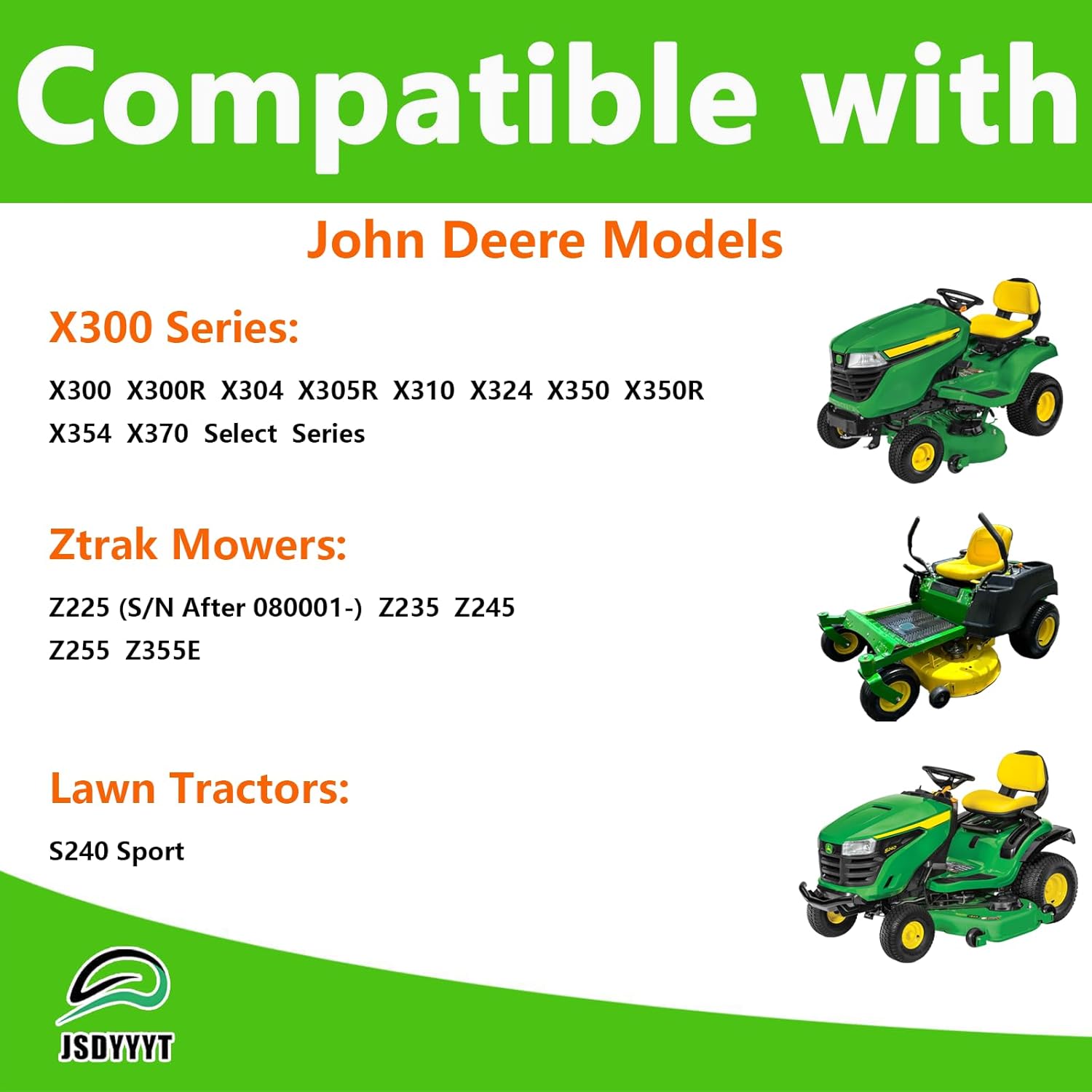 AM137483 Lawn Mower Deck Blade Spindle Assembly Compatible with John Deere X300-X370 S130 S240 Riders, Z225-Z355Z Zero-Turns, Replacs: AM137483 M159146 M157769 M157736