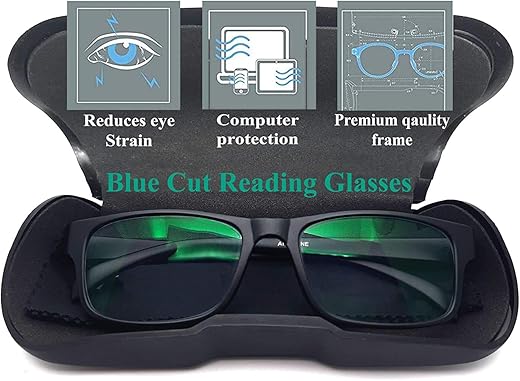 Optify Premium Blue Ray Cut Antiglare Power Reading Glasses For Men And Women(+1.25)