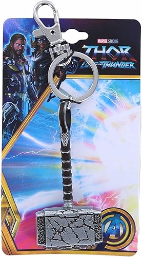 Miniatura 3 de Marvel Thor Love and Thunder Mjollnir - Llavero metálico 3D, plateado