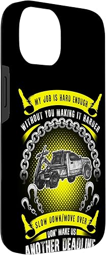 Miniatura 6 de iPhone 11 Slow Down Move Over-Orgulloso Estuche de Operador de Camiones de Remolque