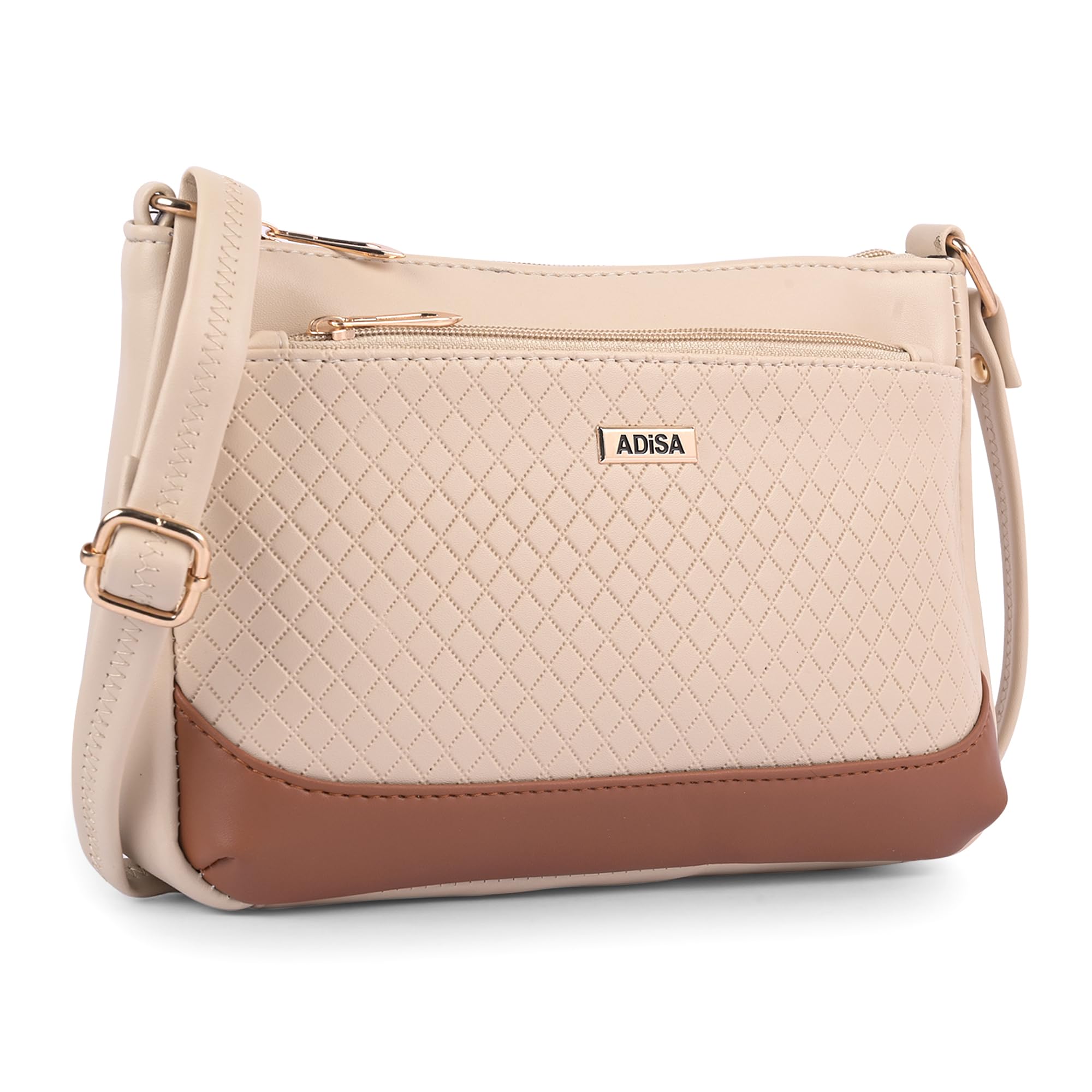 Women Girls Color Block Cross Body Sling Bag (SL5168)