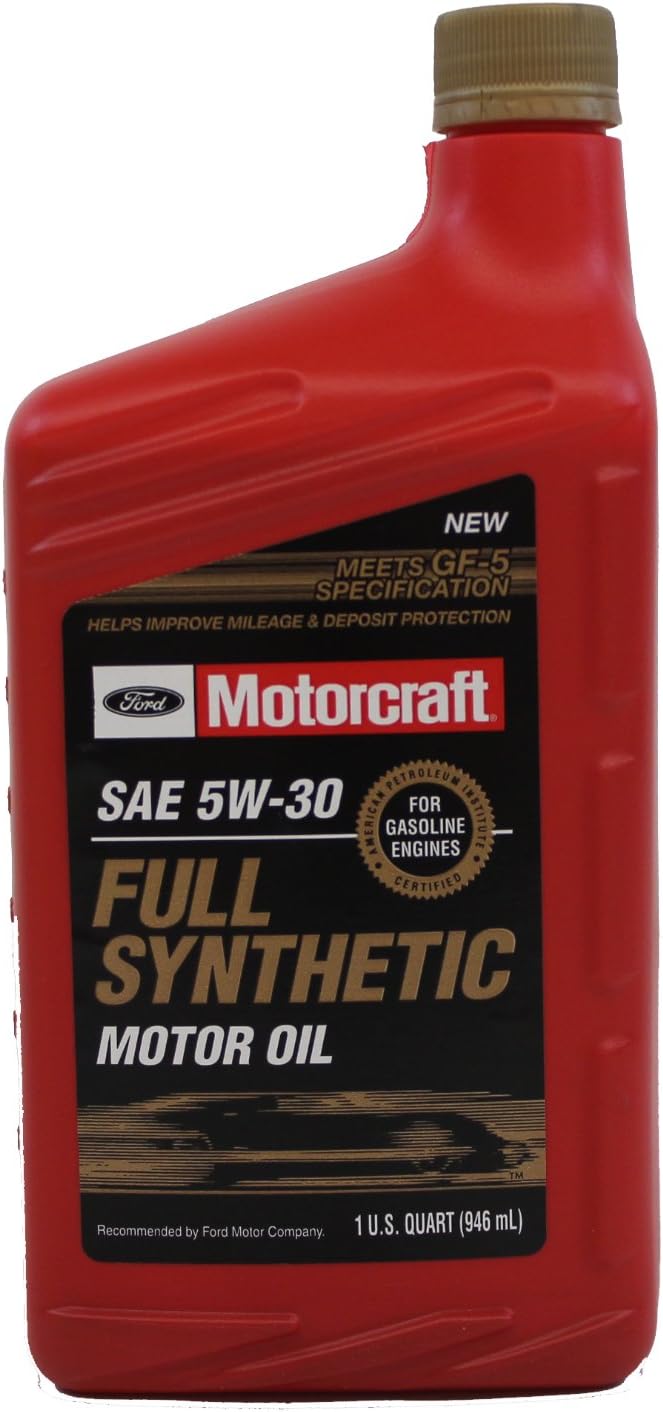 Genuine Ford Fluid XO-5W30-QFS SAE 5W-30 Full Synthetic Motor Oil - 1 Quart Bottle