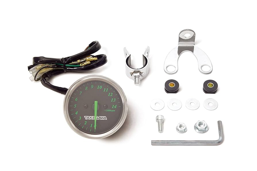 タケガワ　メーター、タコメーターセット ◎値下げ／タケガワ 純正品 美品 スピードメーター タコメーター