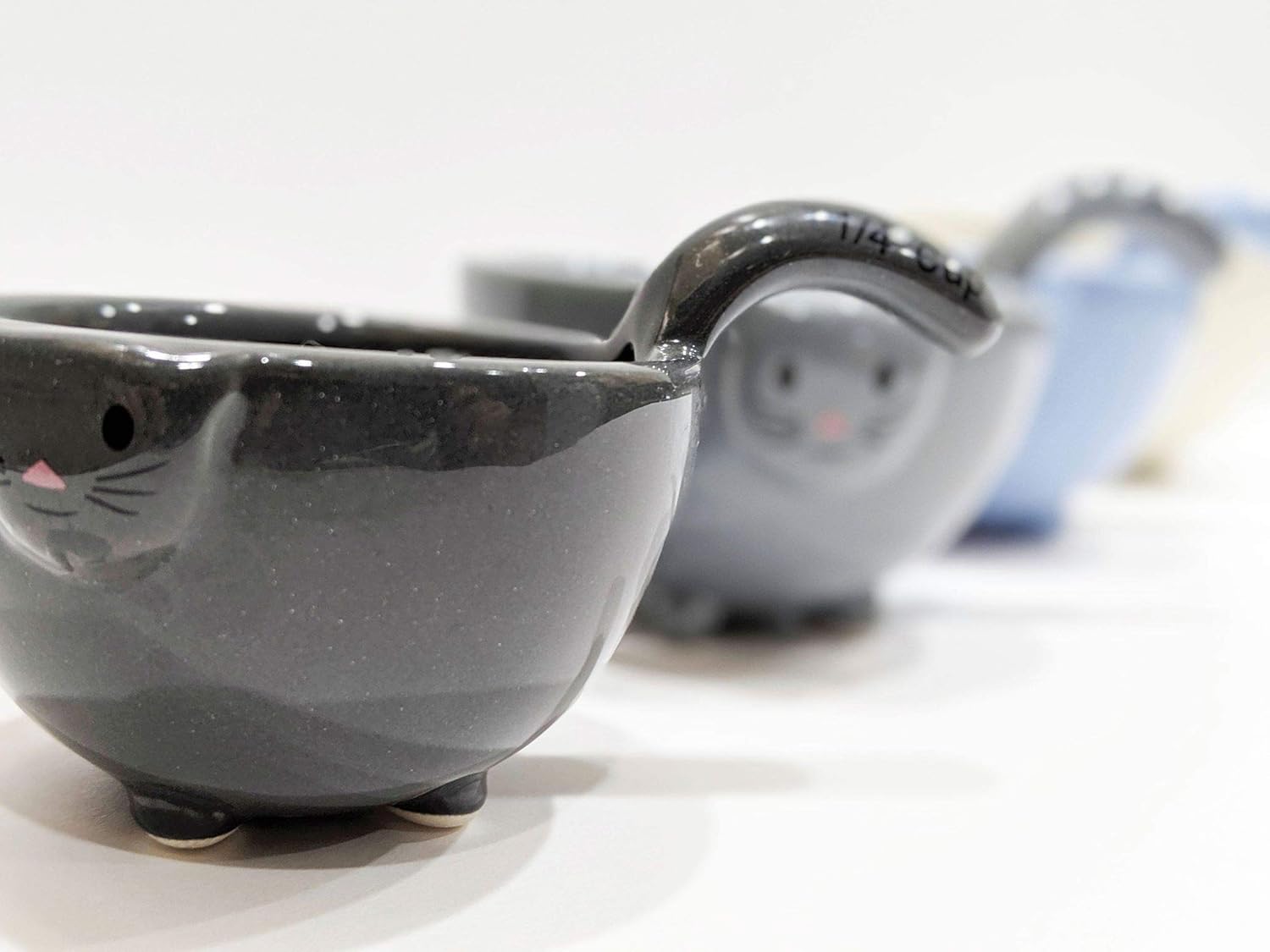 Ceramic Cat Measuring Cups/ Baking Bowls